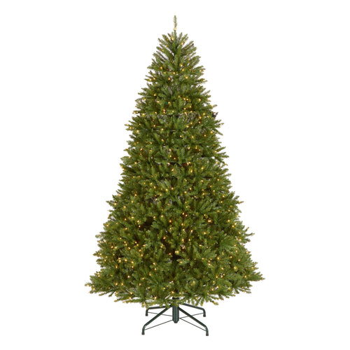 9 ft. Pre-Lit Dunhill Fir Hinged Tree with 900 Clear Lights - holiday-lighting